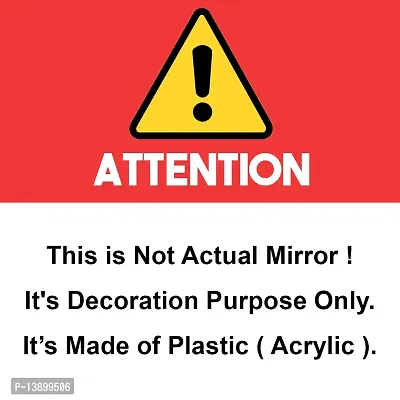 Decorative Self Adhesive Circle Mirror Stickers for Wall, Acrylic Mirror Wall Decor Sticker, Wall Sticker -10 cm-thumb5