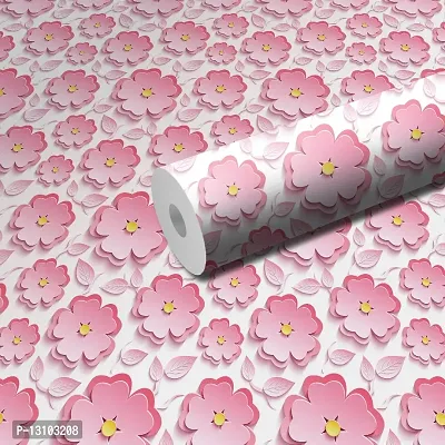 WALLWEAR - Self Adhesive Wallpaper For Walls And Wall Sticker For Home D&eacute;cor (LovelyPinkFool) Extra Large Size (300x40cm) 3D Wall Papers For Bedroom, Livingroom, Kitchen, Hall, Office Etc Decorations