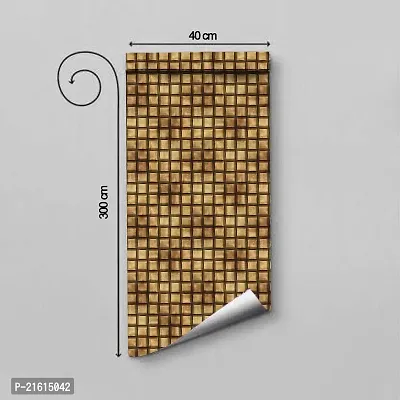 DeCorner - Self Adhesive Wallpaper for Walls (BrownMate) Extra Large Size (300x40) Cm Wall Stickers for Bedroom | Wall Stickers for Living Room | Wall Stickers for Kitchen | Pack of-1-thumb2