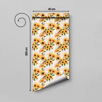 Self Adhesive Wallpapers (GreetingSunflower) Wall Stickers Extra Large (300x40cm) for Bedroom | Livingroom | Kitchen | Hall Etc-thumb1