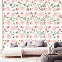 WALLWEAR - Self Adhesive Wallpaper For Walls And Wall Sticker For Home D&eacute;cor (GulabiFool) Extra Large Size (300x40cm) 3D Wall Papers For Bedroom, Livingroom, Kitchen, Hall, Office Etc Decorations-thumb2