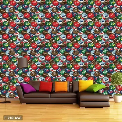 DeCorner - Self Adhesive Wallpaper for Walls (BottlesCap) Extra Large Size (300x40) Cm Wall Stickers for Bedroom | Wall Stickers for Living Room | Wall Stickers for Kitchen | Pack of-1-thumb5