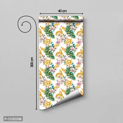 Self Adhesive Wallpapers (LotusMor) Wall Stickers Extra Large (300x40cm) for Bedroom | Livingroom | Kitchen | Hall Etc-thumb2