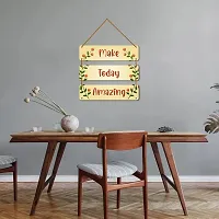 DeCorner Decorative Wooden Printed all Hanger | Wall Decor for Living Room | Wall Hangings for Home Decoration | Bedroom Wall Decor | Wooden Wall Hangings Home.(Make Today Amazing)-thumb2