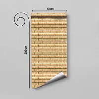 DeCorner - Self Adhesive Wallpaper for Walls (ShadeBrick) Extra Large Size (300x40) Cm Wall Stickers for Bedroom | Wall Stickers for Living Room | Wall Stickers for Kitchen | Pack of-1-thumb3