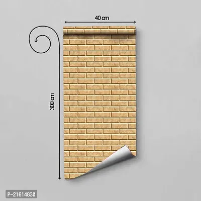 DeCorner - Self Adhesive Wallpaper for Walls (ShadeBrick) Extra Large Size (300x40) Cm Wall Stickers for Bedroom | Wall Stickers for Living Room | Wall Stickers for Kitchen | Pack of-1-thumb4