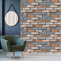 WALLWEAR - Self Adhesive Wallpaper For Walls And Wall Sticker For Home D&eacute;cor (BrickWall) Extra Large Size (300x40cm) 3D Wall Papers For Bedroom, Livingroom, Kitchen, Hall, Office Etc Decorations-thumb2