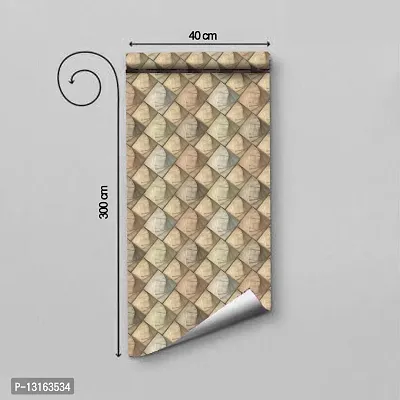 Self Adhesive Wallpapers (SquarePeSquare) Wall Stickers Extra Large (300x40cm) for Bedroom | Livingroom | Kitchen | Hall Etc-thumb2