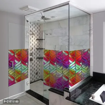 DeCorner- Self Adhesive Vinyl Window Privacy Film Decorative Stickers Large Size (60x200Cm) Glass Film Window Stickers for Home Glass Bathroom Colourful Window Sticker for Glass (Q-Trans Colour)