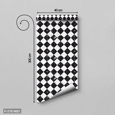 DeCorner - Self Adhesive Wallpaper for Walls (ChessMarble) Extra Large Size (300x40) Cm Wall Stickers for Bedroom | Wall Stickers for Living Room | Wall Stickers for Kitchen | Pack of-1-thumb2