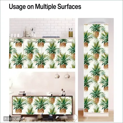 Self Adhesive Wallpapers (Pineapple) Wall Stickers Extra Large (300x40cm) for Bedroom | Livingroom | Kitchen | Hall Etc-thumb3