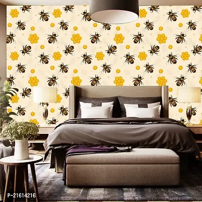 DeCorner - Self Adhesive Wallpaper for Walls (MadhuMakkhi) Extra Large Size (300x40) Cm Wall Stickers for Bedroom | Wall Stickers for Living Room | Wall Stickers for Kitchen | Pack of-1-thumb2