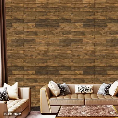 Self Adhesive Wallpapers (PuraniLakdi) Wall Stickers Extra Large (300x40cm) for Bedroom | Livingroom | Kitchen | Hall Etc-thumb4