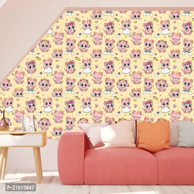 DeCorner - Self Adhesive Wallpaper for Walls (CuteKitty) Extra Large Size (300x40) Cm Wall Stickers for Bedroom | Wall Stickers for Living Room | Wall Stickers for Kitchen | Pack of-1-thumb5