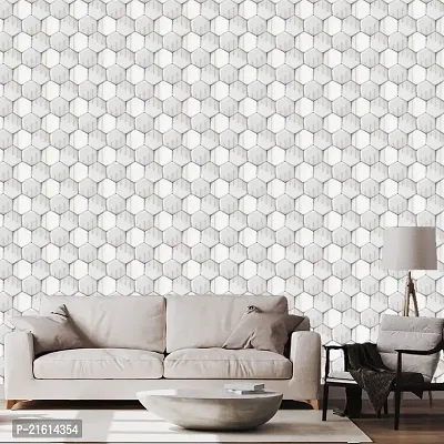 DeCorner - Self Adhesive Wallpaper for Walls (MarbleHexa) Extra Large Size (300x40) Cm Wall Stickers for Bedroom | Wall Stickers for Living Room | Wall Stickers for Kitchen | Pack of-1-thumb2