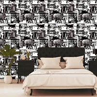 WALLWEAR - Self Adhesive Wallpaper For Walls And Wall Sticker For Home D&eacute;cor (Grafity) Extra Large Size (300x40cm) 3D Wall Papers For Bedroom, Livingroom, Kitchen, Hall, Office Etc Decorations-thumb2