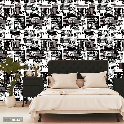 WALLWEAR - Self Adhesive Wallpaper For Walls And Wall Sticker For Home D&eacute;cor (Grafity) Extra Large Size (300x40cm) 3D Wall Papers For Bedroom, Livingroom, Kitchen, Hall, Office Etc Decorations-thumb3