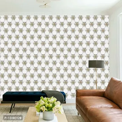 WALLWEAR - Self Adhesive Wallpaper For Walls And Wall Sticker For Home D&eacute;cor (GemsHexa) Extra Large Size (300x40cm) 3D Wall Papers For Bedroom, Livingroom, Kitchen, Hall, Office Etc Decorations-thumb3