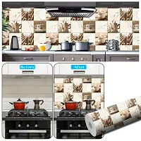 DeCorner -3DWallpapers for Kitchen Waterproof Extra Large (40x200) Cm Kitchen Wallpapers oilproof | Kitchen Wallpapers for Walls |Self Adhesive Wallpaper Vinyl Stickers for Kitchen(Cup Surayi kitchen)-thumb2