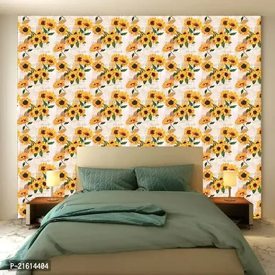 DeCorner - Self Adhesive Wallpaper for Walls (GreetingSunflower) Extra Large Size (300x40) Cm Wall Stickers for Bedroom | Wall Stickers for Living Room | Wall Stickers for Kitchen | Pack of-1-thumb5