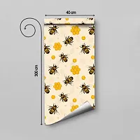 WALLWEAR - Self Adhesive Wallpaper For Walls And Wall Sticker For Home D&eacute;cor (MadhuMakkhi) Extra Large Size (300x40cm) 3D Wall Papers For Bedroom, Livingroom, Kitchen, Hall, Office Etc Decorations-thumb1