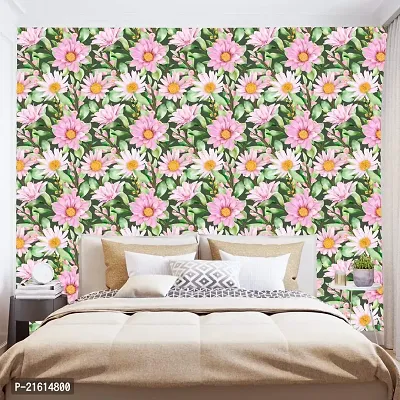 DeCorner - Self Adhesive Wallpaper for Walls (Phulwari) Extra Large Size (300x40) Cm Wall Stickers for Bedroom | Wall Stickers for Living Room | Wall Stickers for Kitchen | Pack of-1-thumb2