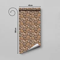 WALLWEAR - Self Adhesive Wallpaper For Walls And Wall Sticker For Home D&eacute;cor (CaveStone) Extra Large Size (300x40cm) 3D Wall Papers For Bedroom, Livingroom, Kitchen, Hall, Office Etc Decorations-thumb1