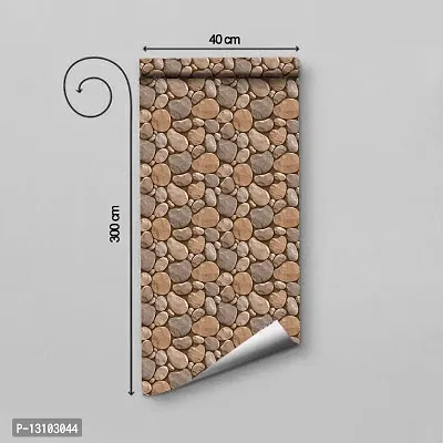 WALLWEAR - Self Adhesive Wallpaper For Walls And Wall Sticker For Home D&eacute;cor (CaveStone) Extra Large Size (300x40cm) 3D Wall Papers For Bedroom, Livingroom, Kitchen, Hall, Office Etc Decorations-thumb2