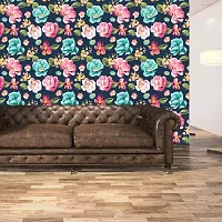 DeCorner - Self Adhesive Wallpaper for Walls (PaintingFlower) Extra Large Size (300x40) Cm Wall Stickers for Bedroom | Wall Stickers for Living Room | Wall Stickers for Kitchen | Pack of-1-thumb2