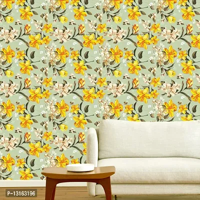 Self Adhesive Wallpapers (BellFlower) Wall Stickers Extra Large (300x40cm) for Bedroom | Livingroom | Kitchen | Hall Etc-thumb3