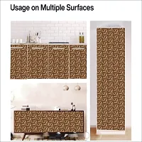 WALLWEAR - Self Adhesive Wallpaper For Walls And Wall Sticker For Home D&eacute;cor (BrownPatti) Extra Large Size (300x40cm) 3D Wall Papers For Bedroom, Livingroom, Kitchen, Hall, Office Etc Decorations-thumb4