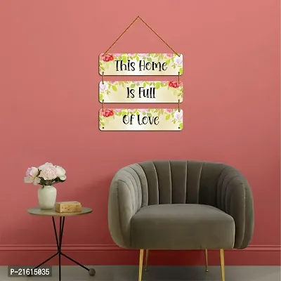 DeCorner Decorative Wooden Printed all Hanger | Wall Decor for Living Room | Wall Hangings for Home Decoration | Bedroom Wall Decor | Wooden Wall Hangings Home.(This Home is full of love)-thumb3