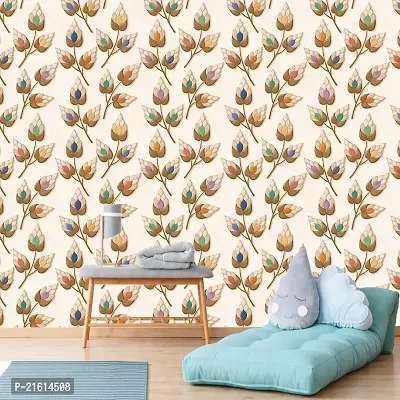 DeCorner - Self Adhesive Wallpaper for Walls (WheatFlower) Extra Large Size (300x40) Cm Wall Stickers for Bedroom | Wall Stickers for Living Room | Wall Stickers for Kitchen | Pack of-1-thumb5