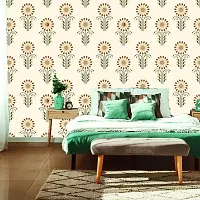 DeCorner - Self Adhesive Wallpaper for Walls (SurajMukhiFool) Extra Large Size (300x40) Cm Wall Stickers for Bedroom | Wall Stickers for Living Room | Wall Stickers for Kitchen | Pack of-1-thumb2