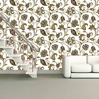 Self Adhesive Wallpapers (BrownBail) Wall Stickers Extra Large (300x40cm) for Bedroom | Livingroom | Kitchen | Hall Etc-thumb2