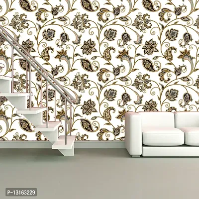 Self Adhesive Wallpapers (BrownBail) Wall Stickers Extra Large (300x40cm) for Bedroom | Livingroom | Kitchen | Hall Etc-thumb3