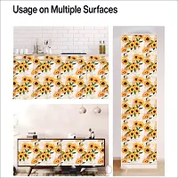 Self Adhesive Wallpapers (GreetingSunflower) Wall Stickers Extra Large (300x40cm) for Bedroom | Livingroom | Kitchen | Hall Etc-thumb4