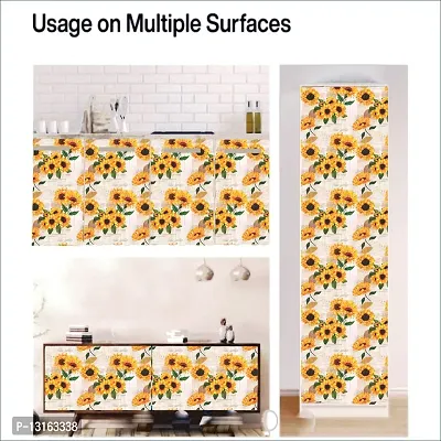 Self Adhesive Wallpapers (GreetingSunflower) Wall Stickers Extra Large (300x40cm) for Bedroom | Livingroom | Kitchen | Hall Etc-thumb5