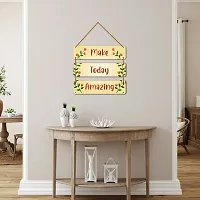 DeCorner Decorative Wooden Printed all Hanger | Wall Decor for Living Room | Wall Hangings for Home Decoration | Bedroom Wall Decor | Wooden Wall Hangings Home.(Make Today Amazing)-thumb1