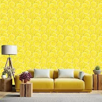 DeCorner - Self Adhesive Wallpaper for Walls (Lemon Slice) Extra Large Size (300x40) Cm Wall Stickers for Bedroom | Wall Stickers for Living Room | Wall Stickers for Kitchen | Pack of-1-thumb3