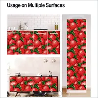 Self Adhesive Wallpapers (Strawberry) Wall Stickers Extra Large (300x40cm) for Bedroom | Livingroom | Kitchen | Hall Etc-thumb4