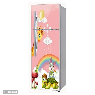 Self Adhesive Fridge Sticker Single/Double Door Full Size (160x60) Cm Fridge Stickers | Refrigerator Wall Stickers for Kitchen Decoration | Sticker for Fridge Door (RainbowKids)-thumb3