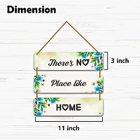 DeCorner Decorative Wooden Printed all Hanger | Wall Decor for Living Room | Wall Hangings for Home Decoration | Bedroom Wall Decor | Wooden Wall Hangings Home.(There's No Place Like Home)-thumb3