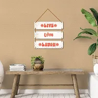 DeCorner Decorative Wooden Printed all Hanger | Wall Decor for Living Room | Wall Hangings for Home Decoration | Bedroom Wall Decor | Wooden Wall Hangings Home.(Live love Laugh)-thumb3