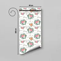 Self Adhesive Wallpapers (GreetingFlower) Wall Stickers Extra Large (300x40cm) for Bedroom | Livingroom | Kitchen | Hall Etc-thumb1