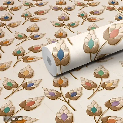 WALLWEAR - Self Adhesive Wallpaper For Walls And Wall Sticker For Home D&eacute;cor (WheatFlower) Extra Large Size (300x40cm) 3D Wall Papers For Bedroom, Livingroom, Kitchen, Hall, Office Etc Decorations