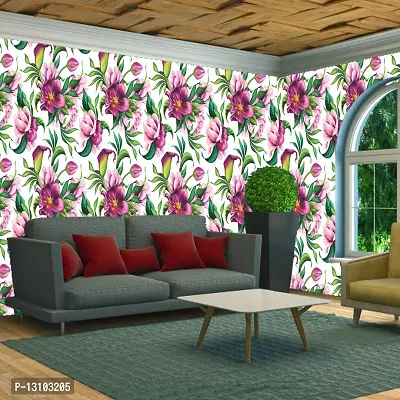 WALLWEAR - Self Adhesive Wallpaper For Walls And Wall Sticker For Home D&eacute;cor (LillyFlower) Extra Large Size (300x40cm) 3D Wall Papers For Bedroom, Livingroom, Kitchen, Hall, Office Etc Decorations-thumb4