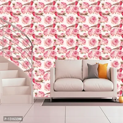 Self Adhesive Wallpapers (BirdFlower) Wall Stickers Extra Large (300x40cm) for Bedroom | Livingroom | Kitchen | Hall Etc-thumb4