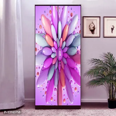 Self Adhesive Almirah Stickers, Wall Stickers, Decorative Sticker Wallpaper for Home Wardrobe Doors (CadburyGemsAlmira) PVC Vinyl Size Large (39 x 84 Inch)