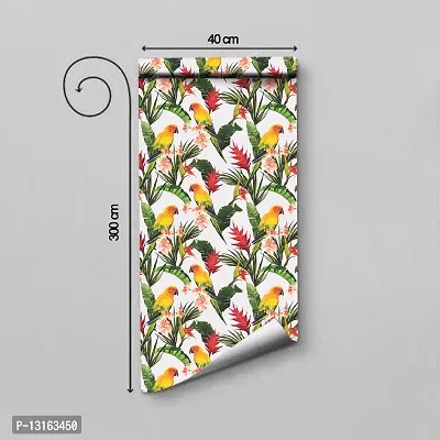 Self Adhesive Wallpapers (ParrotOnTree) Wall Stickers Extra Large (300x40cm) for Bedroom | Livingroom | Kitchen | Hall Etc-thumb2